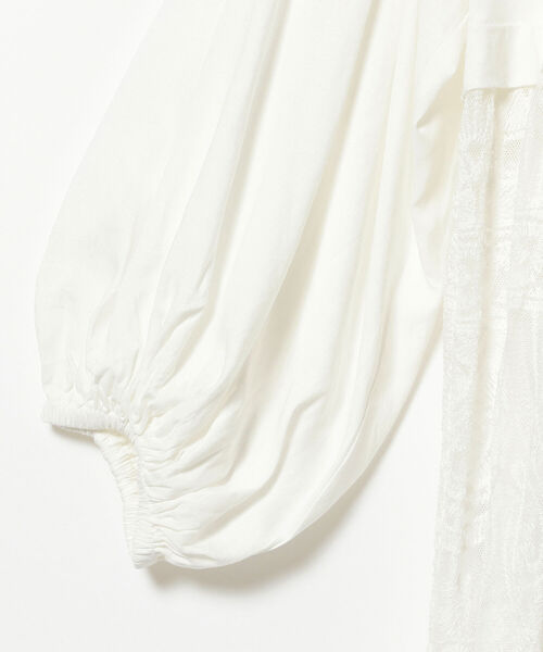 CAROLINA GLASER（カロリナ グレイサー）の「Aya × CAROLINA GLASER / レース ロングブラウス（シャツ/ブラウス・レディース・ホワイト/ブラック・ONE SIZE）」の20枚目の写真