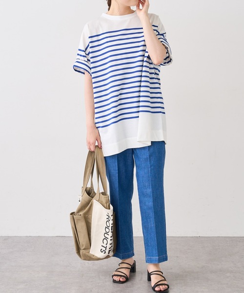 PUAL CE CIN（ピュアルセシン）の「【Du noir】JAPAN MADEセンタープレスデニムパンツ（デニムパンツ・レディース・ブラック/インディゴブルー/ブルー・FREE）」の13枚目の写真