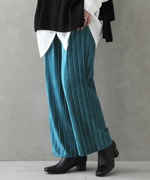 osharewalker | 『ベロアプリーツワイドパンツ』(その他パンツ)