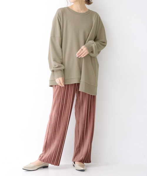 osharewalker(オシャレウォーカー)の「【廃盤】『ベロアプリーツワイドパンツ』(その他パンツ・レディース・ブルーグリーン/チャコール/ピンク・1/2)」の11枚目の写真