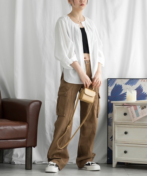 aimoha（アイモハ）の「ボリューム袖ブラウス (SS)（シャツ/ブラウス・レディース・ベージュ/ホワイト・LARGE/MEDIUM）」の18枚目の写真