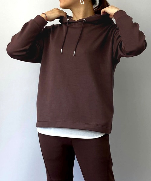 Grand PARK(グランドパーク)の「スポンジパーカー(パーカー・レディース・カーキ/チャコールグレー/ネイビー/トップグレー・FREE)」の1枚目の写真