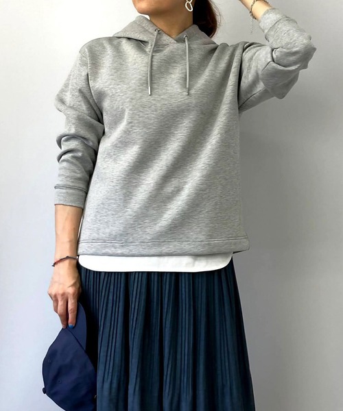 Grand PARK(グランドパーク)の「スポンジパーカー(パーカー・レディース・カーキ/チャコールグレー/ネイビー/トップグレー・FREE)」の2枚目の写真