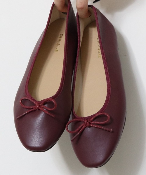 archives（アルシーヴ）の「バレエシューズ（バレエシューズ・レディース・ブラック/ブラウン・MEDIUM/LARGE）」の4枚目の写真