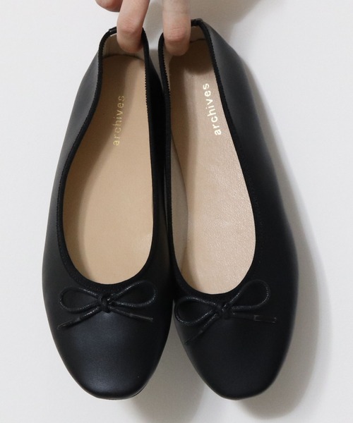 archives（アルシーヴ）の「バレエシューズ（バレエシューズ・レディース・ブラック/ブラウン・MEDIUM/LARGE）」の3枚目の写真