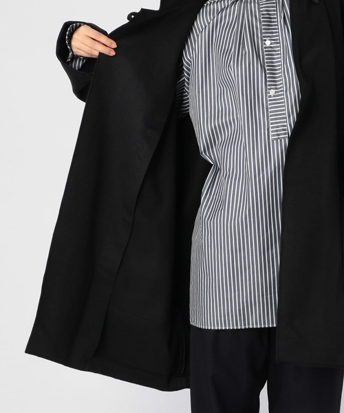 GALLEGO DESPORTES（ギャレゴデスポート）の「【GALLEGO DESPORTES】1ボタンビッグコート ウール WOMEN（ステンカラーコート・レディース・ネイビー/ダークグリーン・SMALL）」の12枚目の写真