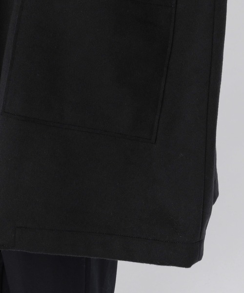 GALLEGO DESPORTES（ギャレゴデスポート）の「【GALLEGO DESPORTES】1ボタンビッグコート ウール WOMEN（ステンカラーコート・レディース・ネイビー/ダークグリーン・SMALL）」の11枚目の写真