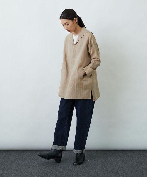 LOISIR（ロワズィール）の「ヘリンボーンストライプセーラーカラー