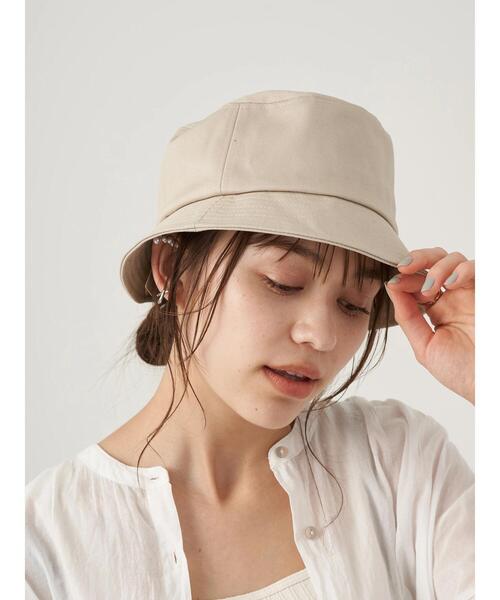 earth music&ecology（アースミュージックアンドエコロジー）の「ツイルバケットハット  ＊（ハット・レディース・グレー/ブラック/ベージュ・FREE）」の19枚目の写真