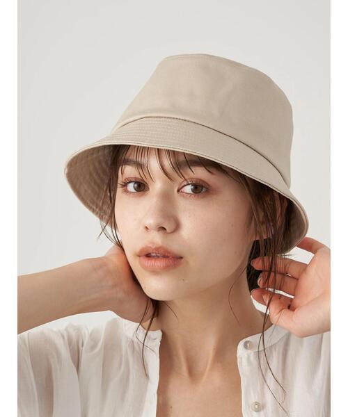 earth music&ecology（アースミュージックアンドエコロジー）の「ツイルバケットハット  ＊（ハット・レディース・グレー/ブラック/ベージュ・FREE）」の16枚目の写真