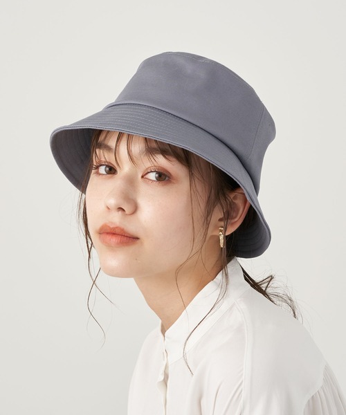 earth music&ecology（アースミュージックアンドエコロジー）の「ツイルバケットハット  ＊（ハット・レディース・グレー/ブラック/ベージュ・FREE）」の3枚目の写真