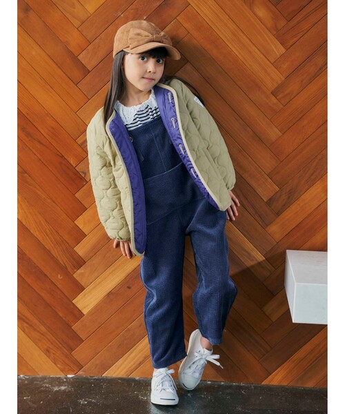 SHOO・LA・RUE(シューラルー)の「◆【90-150cm】薄中綿キルトジャケット(その他アウター・キッズ・ベージュ/カーキ・11/10/12/15 /13/14/09)」の7枚目の写真