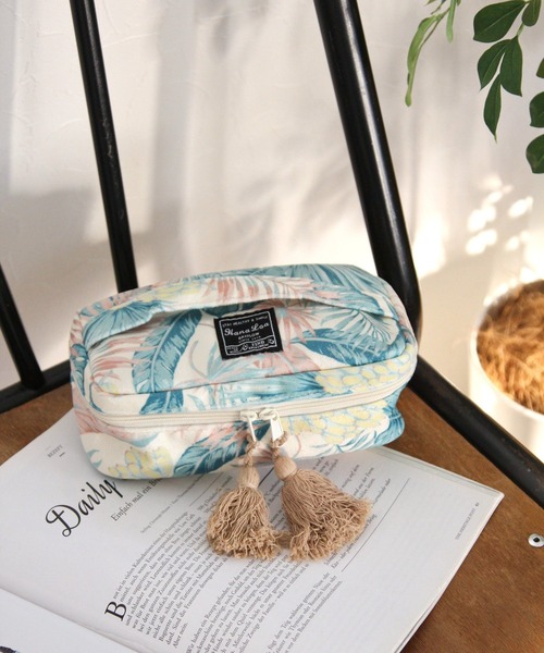 BAYFLOW（ベイフロー）の「[HanaLoa]バニティアサポーチ（ポーチ・レディース・ブラウン/ナチュラル・0）」の2枚目の写真