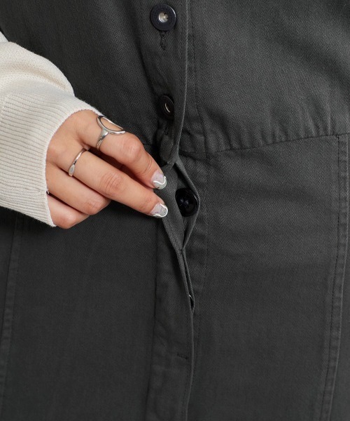 cepo（セポ）の「デニムキャミワンピース（ワンピース・レディース・チャコールグレー/ネイビー・M）」の7枚目の写真