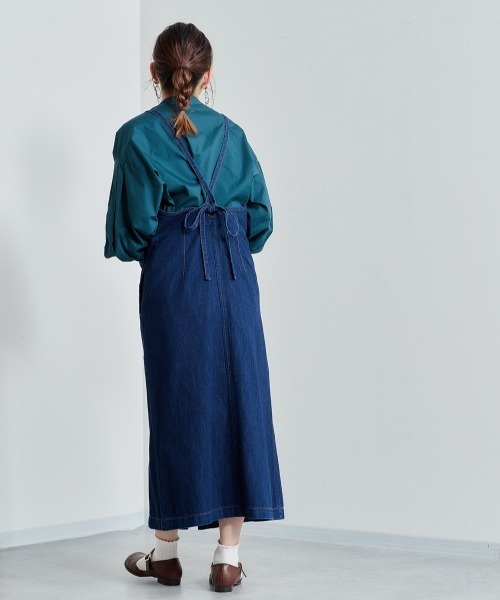 cepo（セポ）の「デニムキャミワンピース（ワンピース・レディース・チャコールグレー/ネイビー・M）」の10枚目の写真