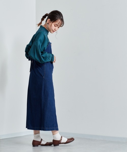 cepo（セポ）の「デニムキャミワンピース（ワンピース・レディース・チャコールグレー/ネイビー・M）」の15枚目の写真