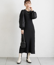 prose verse | フロントボタンドッキングニットワンピース(ワンピース)