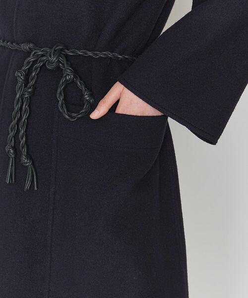 ASTRAET(アストラット)の「<ASTRAET(アストラット)>W/N ガウン リバーコート†(ノーカラーコート・レディース・ネイビー・1/0)」の7枚目の写真