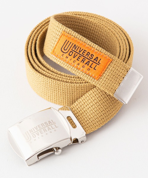 UNIVERSAL OVERALL(ユニバーサルオーバーオール)の「【UNIVERSAL OVERALL/ユニバーサルオーバーオール】ブランドロゴ刻印 ユニセックス GIロング ガチャベルト(ベルト・メンズ・ブラウン系その他/オフホワイト/ブラック/ネイビー/レッド/グレー/ピンク/イエロー/ブルー/グリーン・FREE)」の5枚目の写真