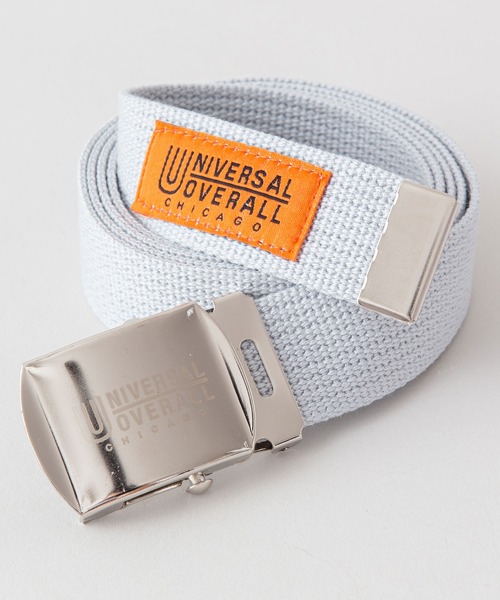 UNIVERSAL OVERALL(ユニバーサルオーバーオール)の「【UNIVERSAL OVERALL/ユニバーサルオーバーオール】ブランドロゴ刻印 ユニセックス GIロング ガチャベルト(ベルト・メンズ・ブラウン系その他/オフホワイト/ブラック/ネイビー/レッド/グレー/ピンク/イエロー/ブルー/グリーン・FREE)」の4枚目の写真