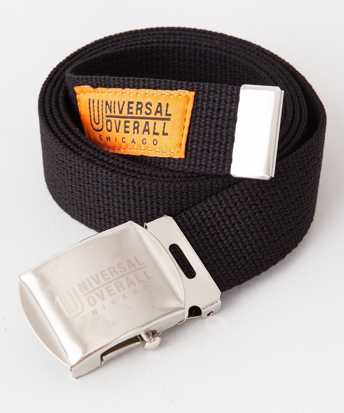 UNIVERSAL OVERALL(ユニバーサルオーバーオール)の「【UNIVERSAL OVERALL/ユニバーサルオーバーオール】ブランドロゴ刻印 ユニセックス GIロング ガチャベルト(ベルト・メンズ・ブラウン系その他/オフホワイト/ブラック/ネイビー/レッド/グレー/ピンク/イエロー/ブルー/グリーン・FREE)」の3枚目の写真