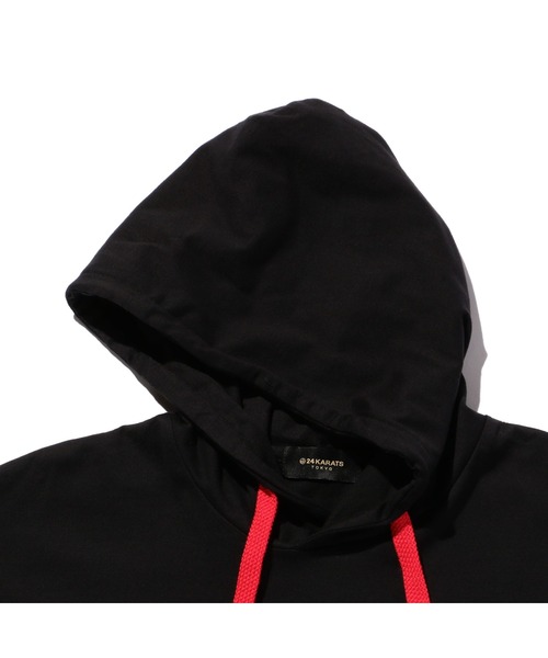 24karats（トゥウェンティーフォーカラッツ）の「24 Icons Hoodie NS（パーカー・メンズ・レッド/ホワイト/ブラック・MEDIUM/SMALL）」の5枚目の写真
