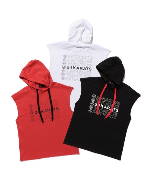 24karats（トゥウェンティーフォーカラッツ）の「24 Icons Hoodie NS（パーカー・メンズ・レッド/ホワイト/ブラック・MEDIUM/SMALL）」の10枚目の写真