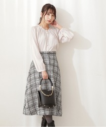 PROPORTION BODY DRESSING | チェックツイードフレアスカート / 1211220003(スカート)