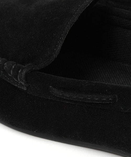 studio CLIP（スタディオクリップ）の「クッション撥水モカシン（モカシン/デッキシューズ・レディース・ブラック/ベージュ・MEDIUM/LARGE）」の5枚目の写真