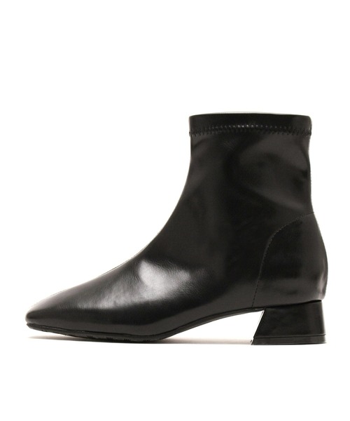 grandfleur（グランドフルール）の「【S～3L】スクエアトゥローヒールストレッチショートブーツ（ブーツ・レディース・ブラック/ダークブラウン/ベージュ系その他/アイボリー・3L/L/S/LL/M）」の13枚目の写真