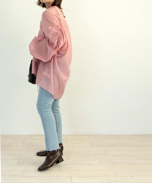 grandfleur（グランドフルール）の「【S～3L】スクエアトゥローヒールストレッチショートブーツ（ブーツ・レディース・ブラック/ダークブラウン/ベージュ系その他/アイボリー・3L/L/S/LL/M）」の9枚目の写真