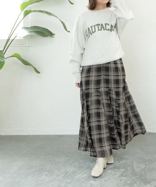 grandfleur（グランドフルール）の「【S～3L】スクエアトゥローヒールストレッチショートブーツ（ブーツ・レディース・ブラック/ダークブラウン/ベージュ系その他/アイボリー・3L/L/S/LL/M）」の7枚目の写真