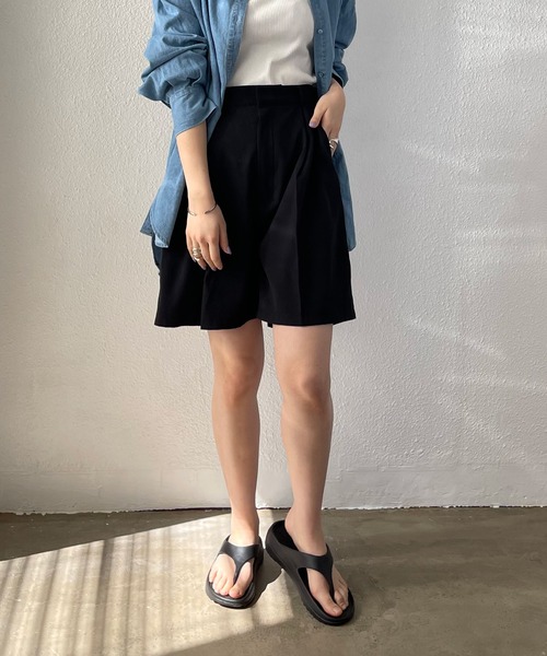 Shelly island（シェリーアイランド）の「ショートパンツ（その他パンツ・レディース・ブラック/ブラウン/その他1・M）」の4枚目の写真