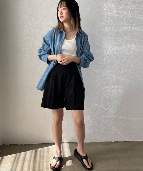 Shelly island（シェリーアイランド）の「ショートパンツ（その他パンツ・レディース・ブラック/ブラウン/その他1・M）」の6枚目の写真