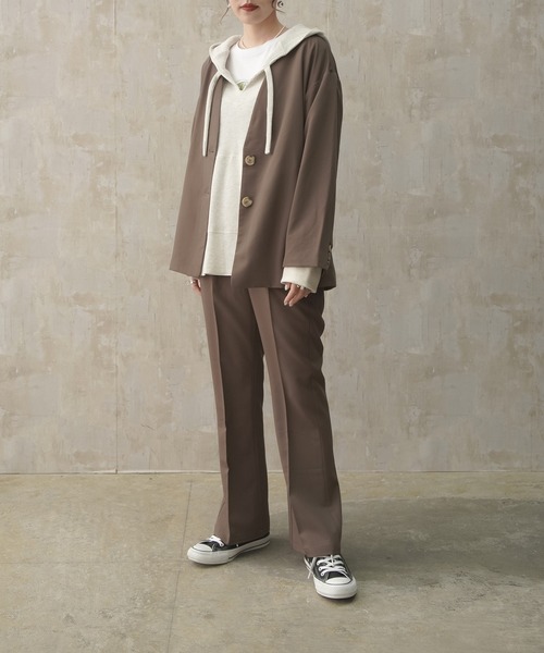 Lull（ルル）の「【Lull / ルル】サーマルメキシカンパーカー（パーカー・レディース・カーキ/ベージュ/ナチュラル・ONESIZE）」の14枚目の写真