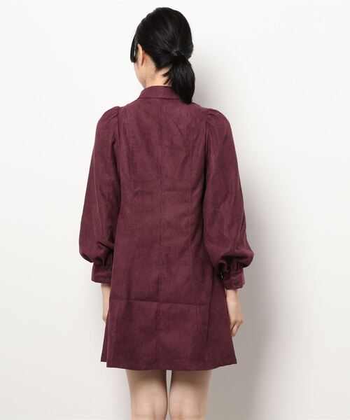 RETRO GIRL（レトロガール）の「バルーン袖チュニックワンピース（ワンピース・レディース・ブラウン/ブラック/バーガンディー/グリーン/チャコールグレー・FREE）」の7枚目の写真