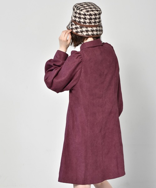 RETRO GIRL（レトロガール）の「バルーン袖チュニックワンピース（ワンピース・レディース・ブラウン/ブラック/バーガンディー/グリーン/チャコールグレー・FREE）」の19枚目の写真