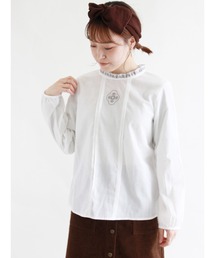 ehka sopo | 単色刺繍ブラウス(シャツ/ブラウス)