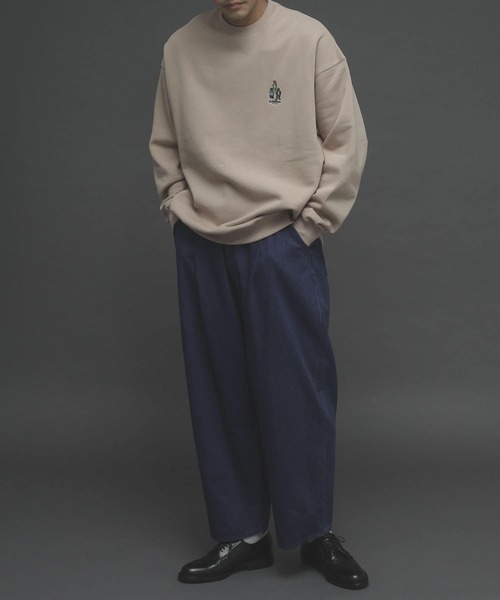 SENSE OF PLACE by URBAN RESEARCH（センスオブプレイスバイアーバンリサーチ）の「『別注』TeddyBear×SENSE OF PLACE　テディベアウラキモウスウェットB（スウェット・メンズ・ブラック/ベージュ/ブルー/オレンジ・MEDIUM/LARGE）」の15枚目の写真