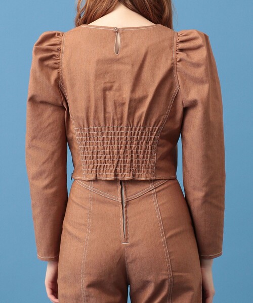 ME COUTURE（ミークチュール）の「セパレートオールインワン（その他パンツ・レディース・ブラウン/インディゴブルー・0/1）」の21枚目の写真