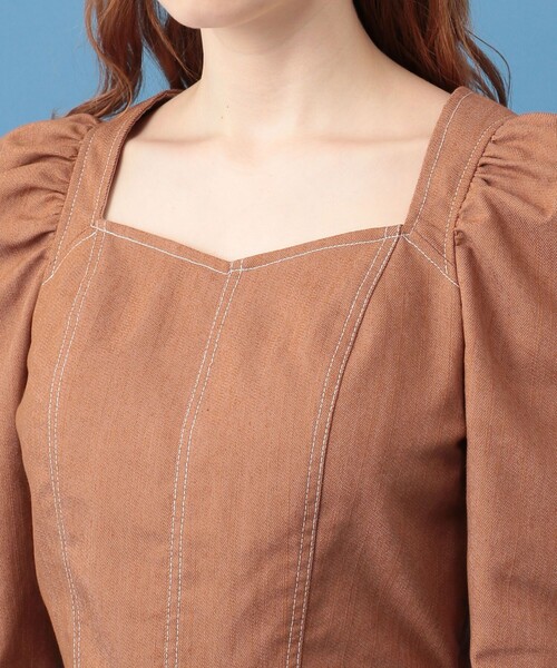 ME COUTURE（ミークチュール）の「セパレートオールインワン（その他パンツ・レディース・ブラウン/インディゴブルー・0/1）」の10枚目の写真