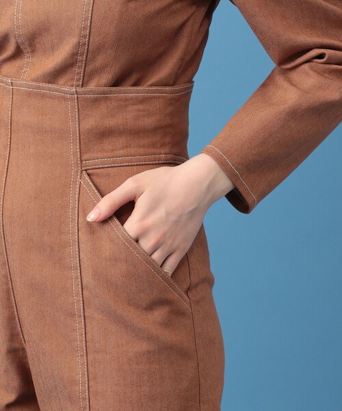 ME COUTURE（ミークチュール）の「セパレートオールインワン（その他パンツ・レディース・ブラウン/インディゴブルー・0/1）」の19枚目の写真