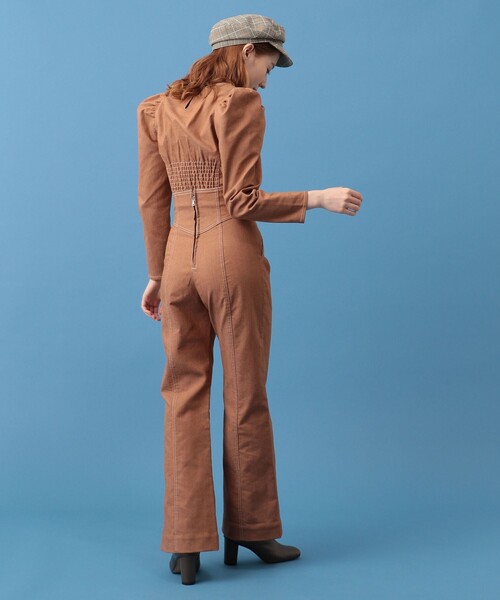 ME COUTURE（ミークチュール）の「セパレートオールインワン（その他パンツ・レディース・ブラウン/インディゴブルー・0/1）」の3枚目の写真