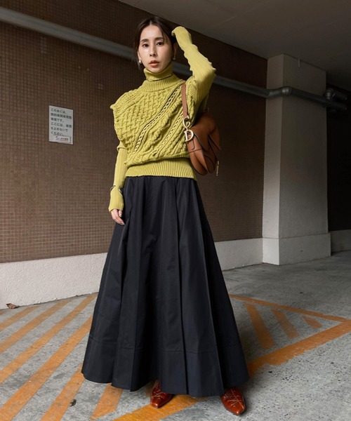 スカート AMERI COLOR BOX PLEATS SKIRT Ameri（アメリ）の「COLOR BOX PLEATS SKIRT（スカート）」 - WEAR