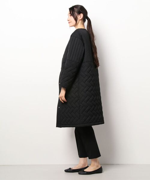 Three Four Time（ｽﾘｰﾌｫｰﾀｲﾑ）の「パターンMIXキルティングコート（その他アウター・レディース・ブラック/グレー/カーキ/ベージュ・FREE）」の5枚目の写真