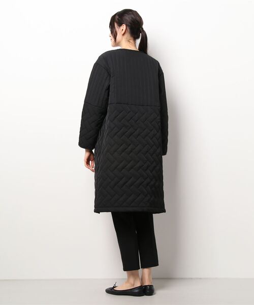 Three Four Time（ｽﾘｰﾌｫｰﾀｲﾑ）の「パターンMIXキルティングコート（その他アウター・レディース・ブラック/グレー/カーキ/ベージュ・FREE）」の6枚目の写真