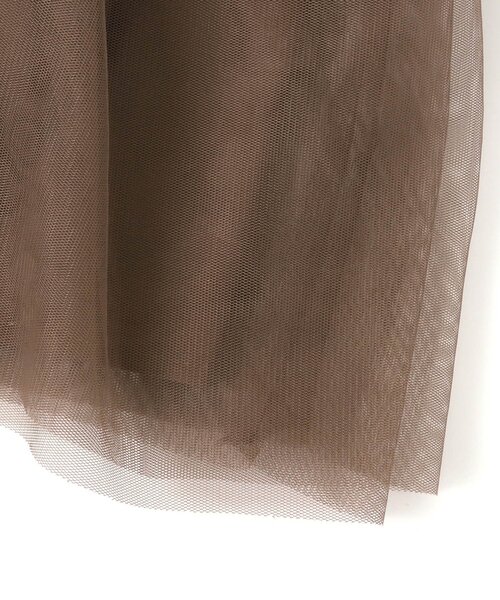 apres les cours（アプレレクール）の「チュールスカッツ 9分丈（スカート・キッズ・ブラウン/ライトグレー・80/100/130/120/110/90）」の6枚目の写真