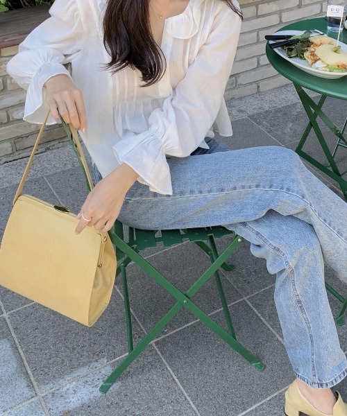 mood for a day（ムードフォーアデイ）の「waggy denim / ハイウエストストレートデニム（デニムパンツ・レディース・ブルー・SMALL/MEDIUM）」の18枚目の写真