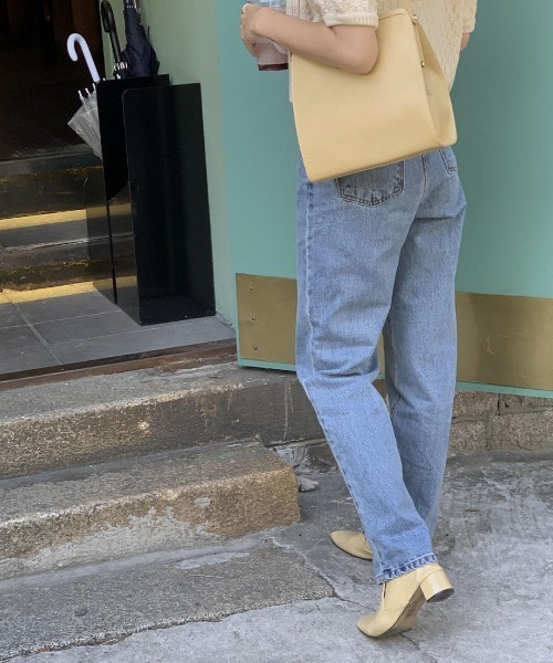 mood for a day（ムードフォーアデイ）の「waggy denim / ハイウエストストレートデニム（デニムパンツ・レディース・ブルー・SMALL/MEDIUM）」の17枚目の写真