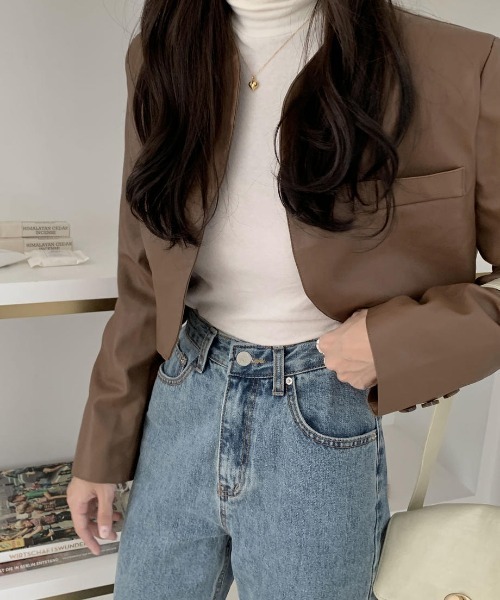 mood for a day（ムードフォーアデイ）の「waggy denim / ハイウエストストレートデニム（デニムパンツ・レディース・ブルー・SMALL/MEDIUM）」の21枚目の写真